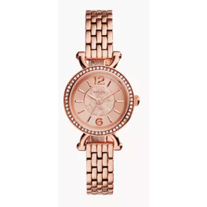 Klokkerem Fossil ES3894 Rustfritt stål Rose 7mm